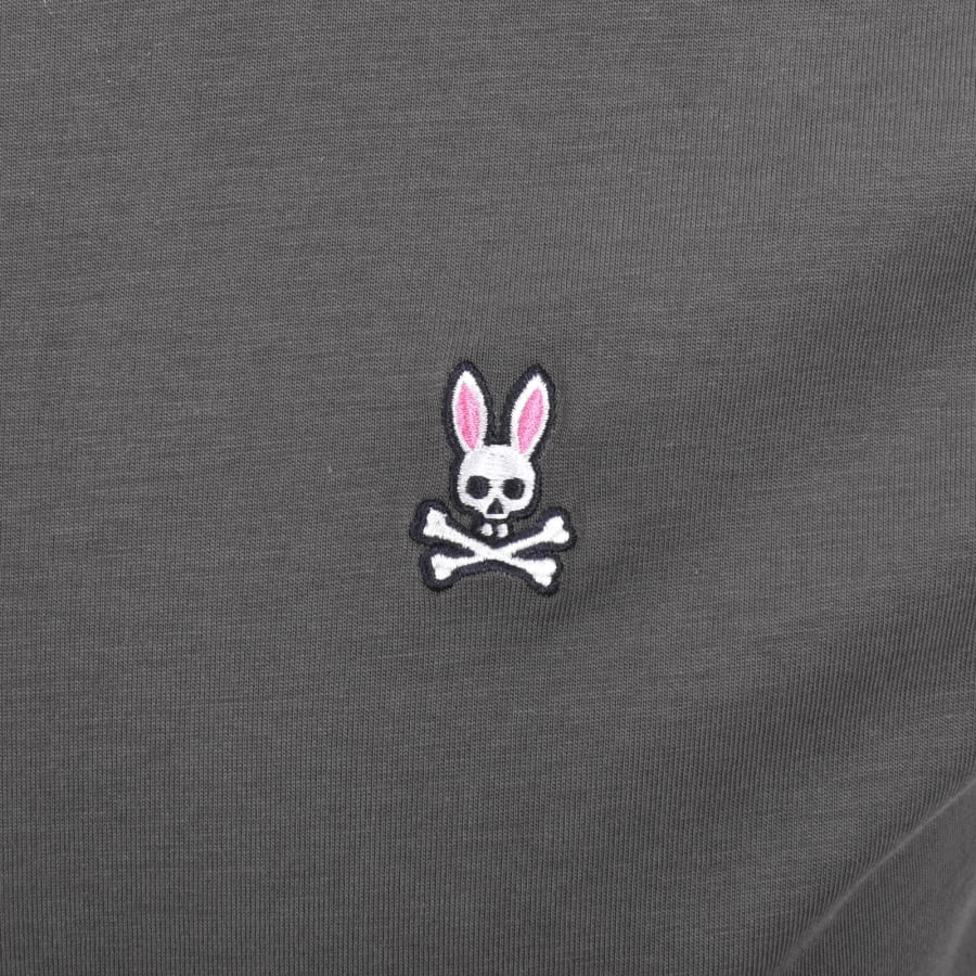 Image number 3 for Psycho Bunny Classic Crew Neck T Shirt Grey