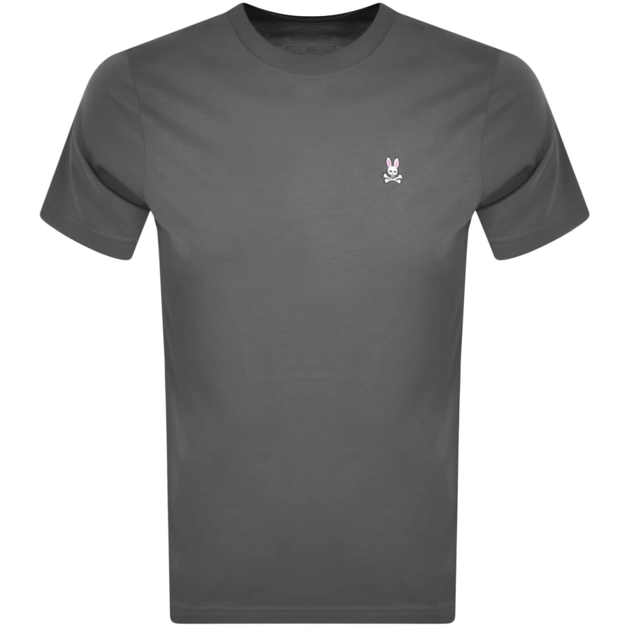 Image number 1 for Psycho Bunny Classic Crew Neck T Shirt Grey