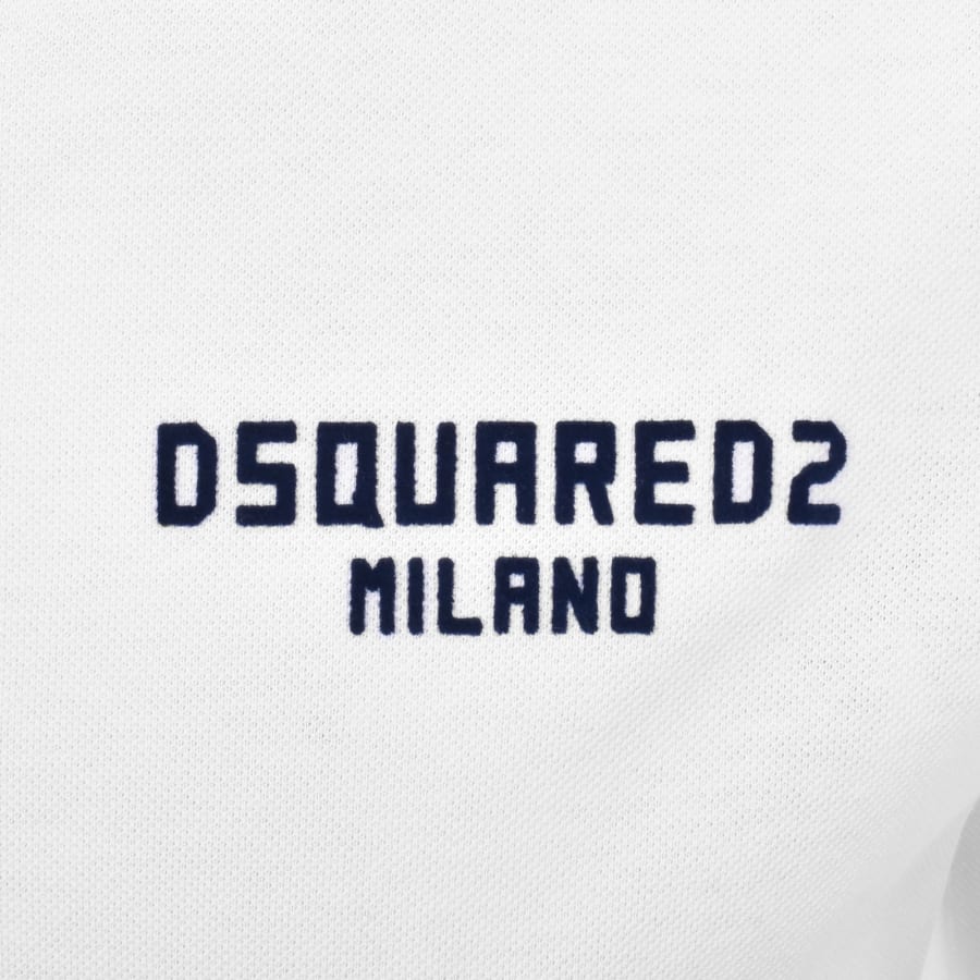 Image number 3 for DSQUARED2 Tennis Fit Polo White
