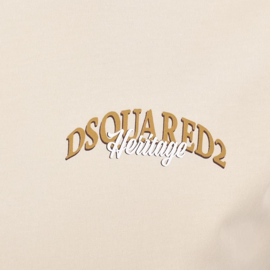 Image number 3 for DSQUARED2 Cool Fit Logo T Shirt Beige