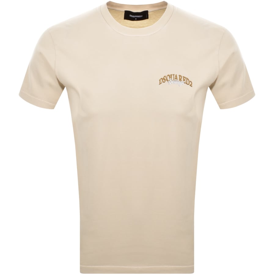 Image number 1 for DSQUARED2 Cool Fit Logo T Shirt Beige