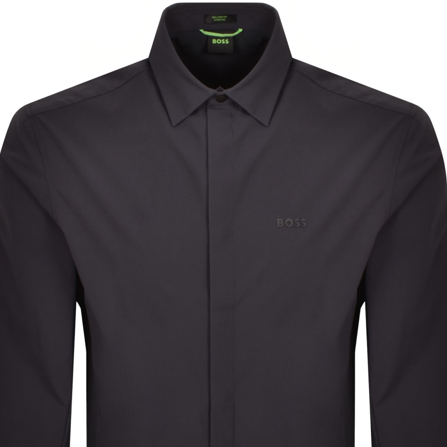 Image number 2 for BOSS Urban Overshirt Navy