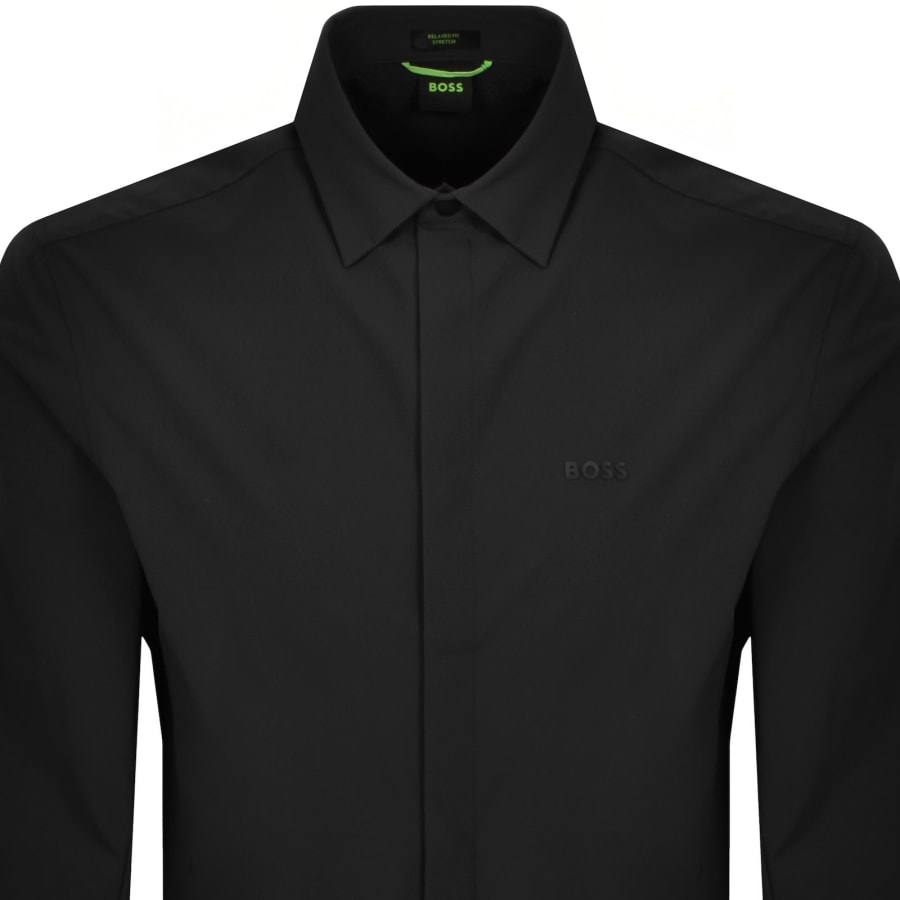 Image number 2 for BOSS Urban Overshirt Black