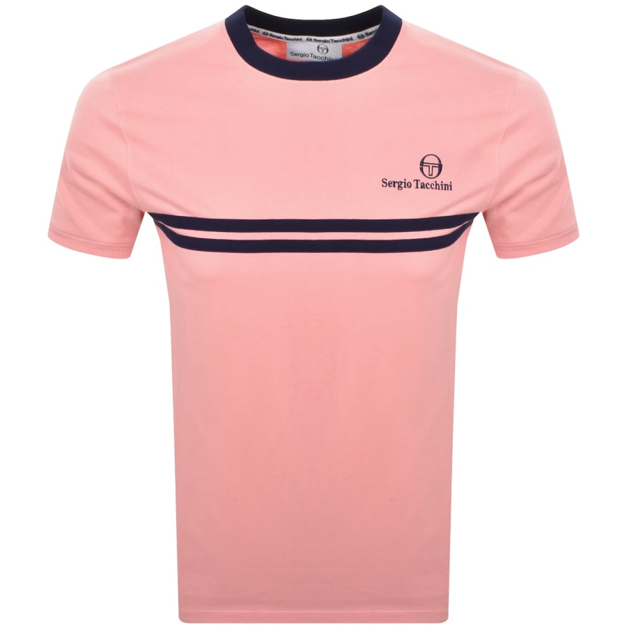 Image number 1 for Sergio Tacchini New Supermac T Shirt Pink