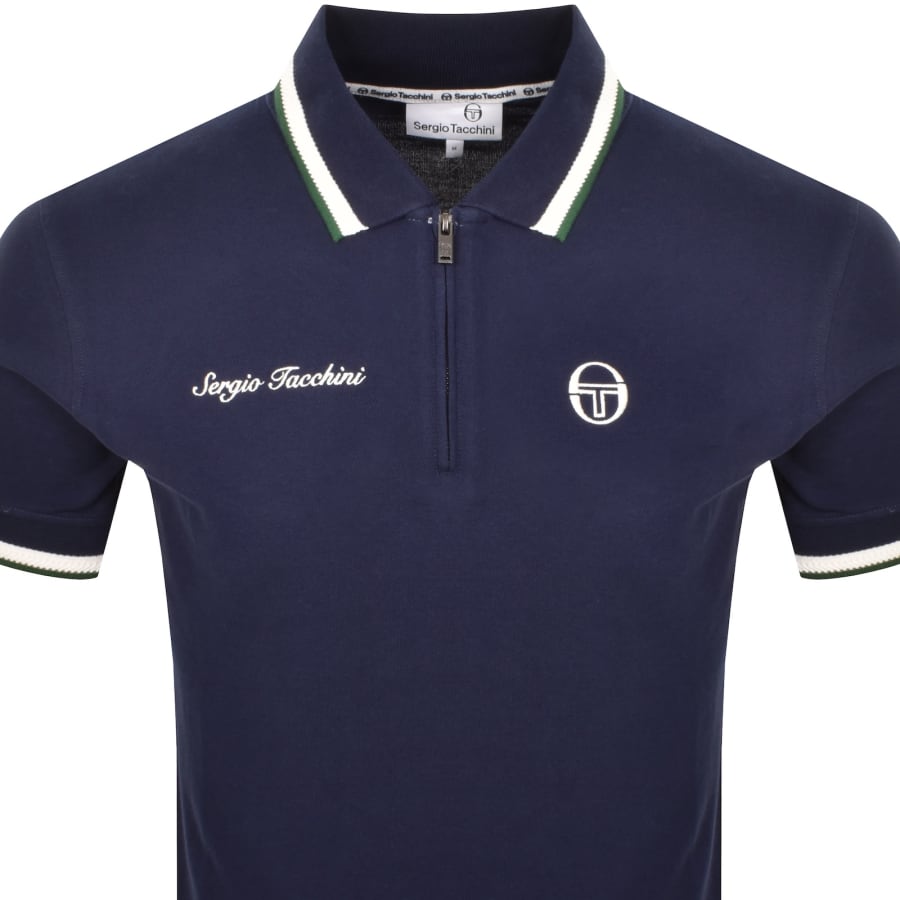 Image number 2 for Sergio Tacchini Nanto QZ Polo Navy