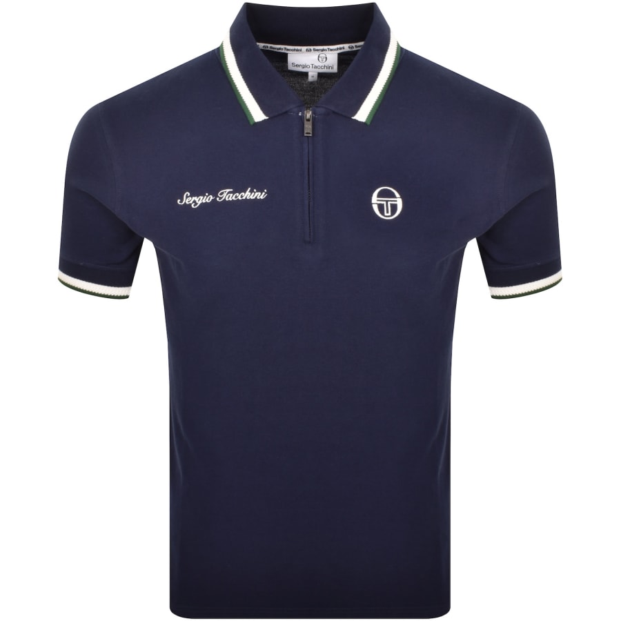 Image number 1 for Sergio Tacchini Nanto QZ Polo Navy