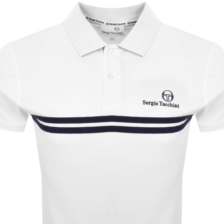 Image number 2 for Sergio Tacchini Supermac Polo T Shirt White