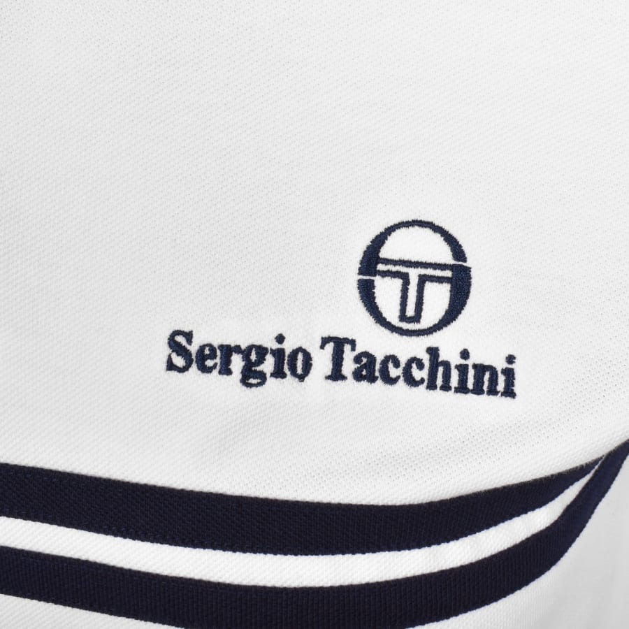 Image number 3 for Sergio Tacchini Supermac Polo T Shirt White