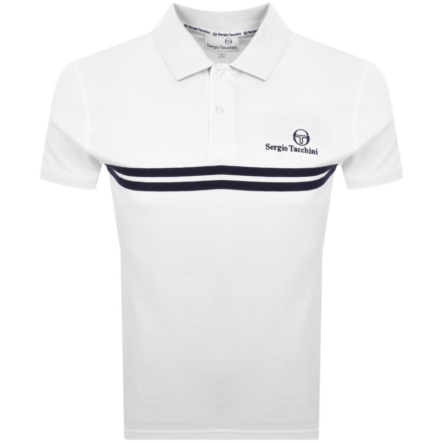 Image number 1 for Sergio Tacchini Supermac Polo T Shirt White