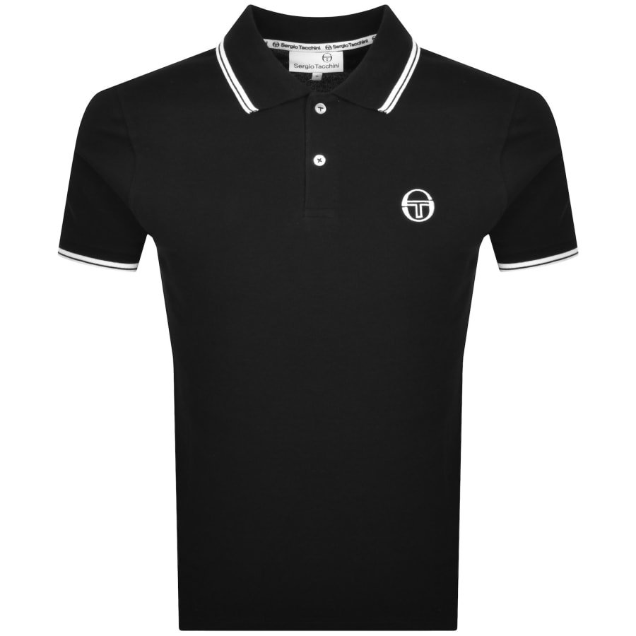 Image number 1 for Sergio Tacchini Sergio 020 Polo T Shirt Black
