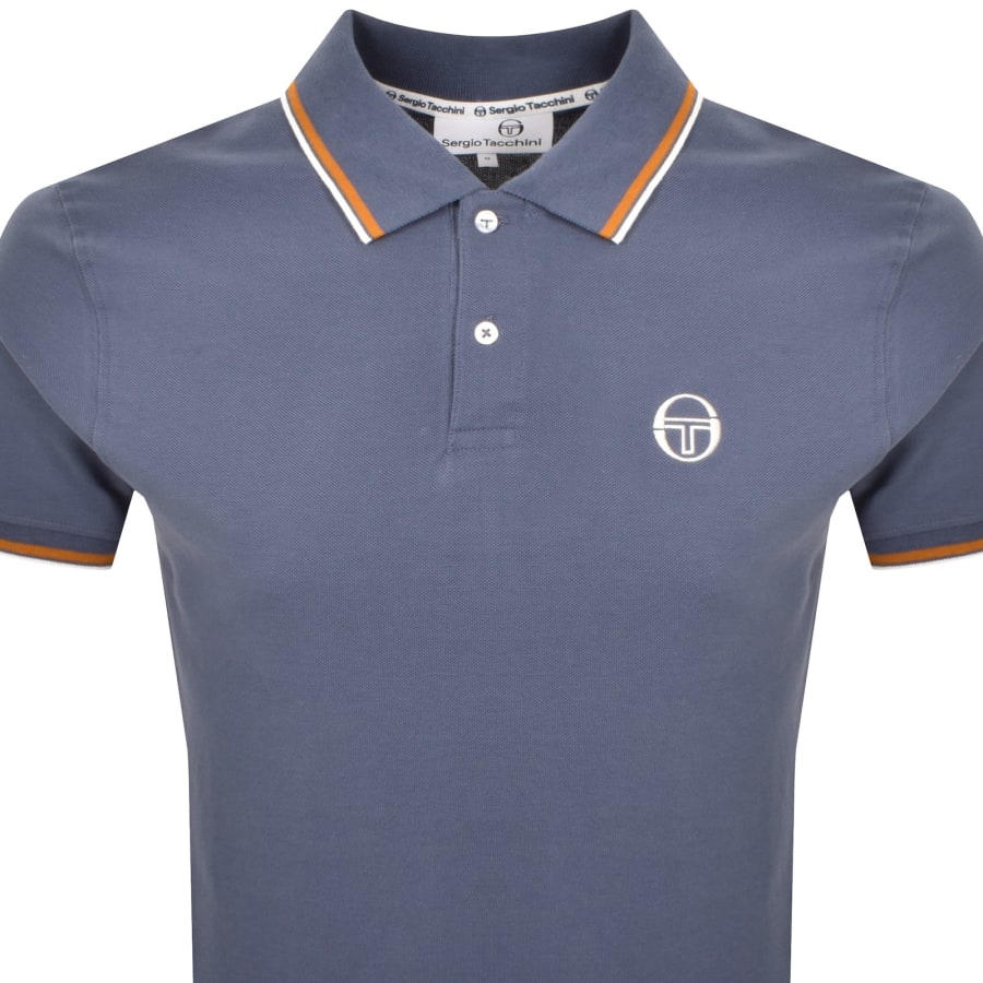 Image number 2 for Sergio Tacchini Sergio 020 Polo T Shirt Blue