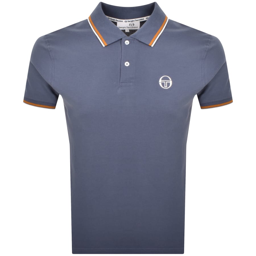 Image number 1 for Sergio Tacchini Sergio 020 Polo T Shirt Blue