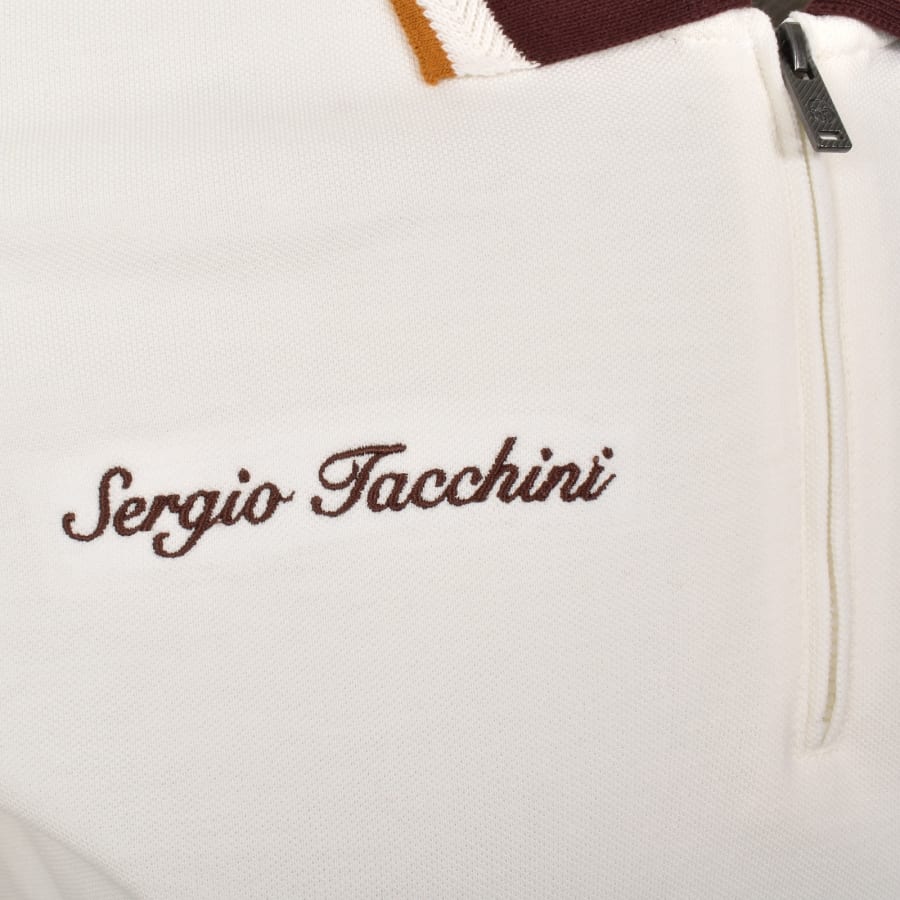 Image number 4 for Sergio Tacchini Nanto QZ Polo Off White