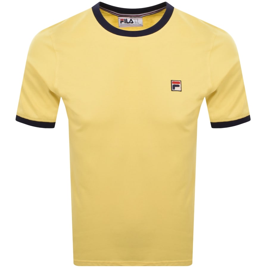 Image number 1 for Fila Vintage Marconi T Shirt Yellow