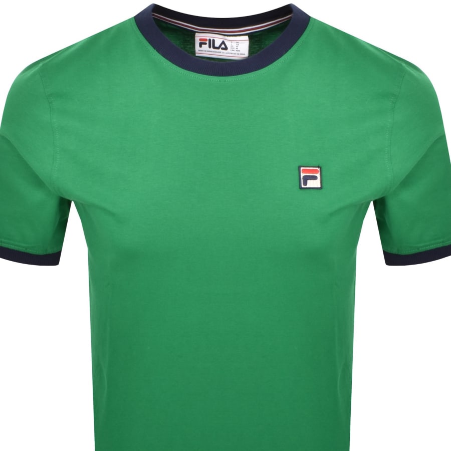 Image number 2 for Fila Vintage Marconi T Shirt Green