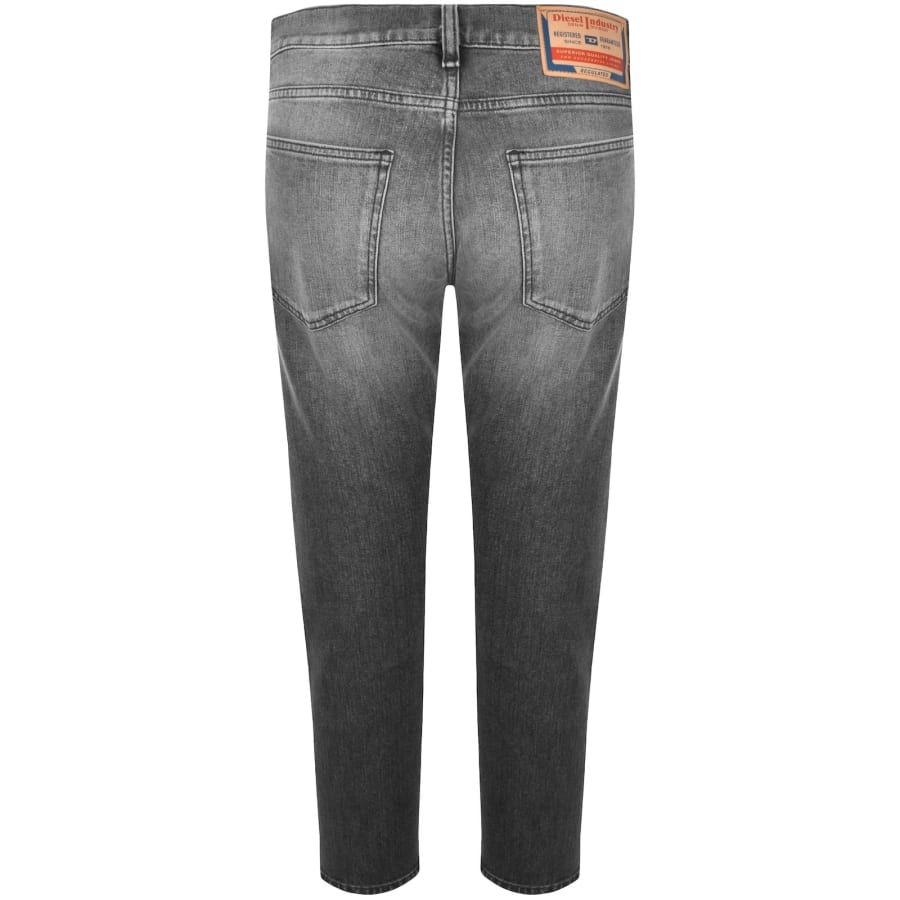 Image number 3 for Diesel D Strukt Slim Fit Light Wash Jeans Grey