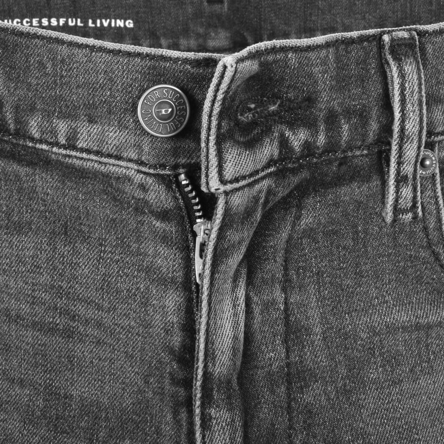 Image number 5 for Diesel D Strukt Slim Fit Light Wash Jeans Grey