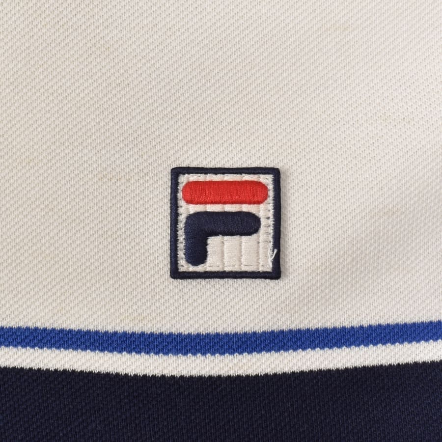 Image number 3 for Fila Vintage Iggy Stripe T Shirt Cream
