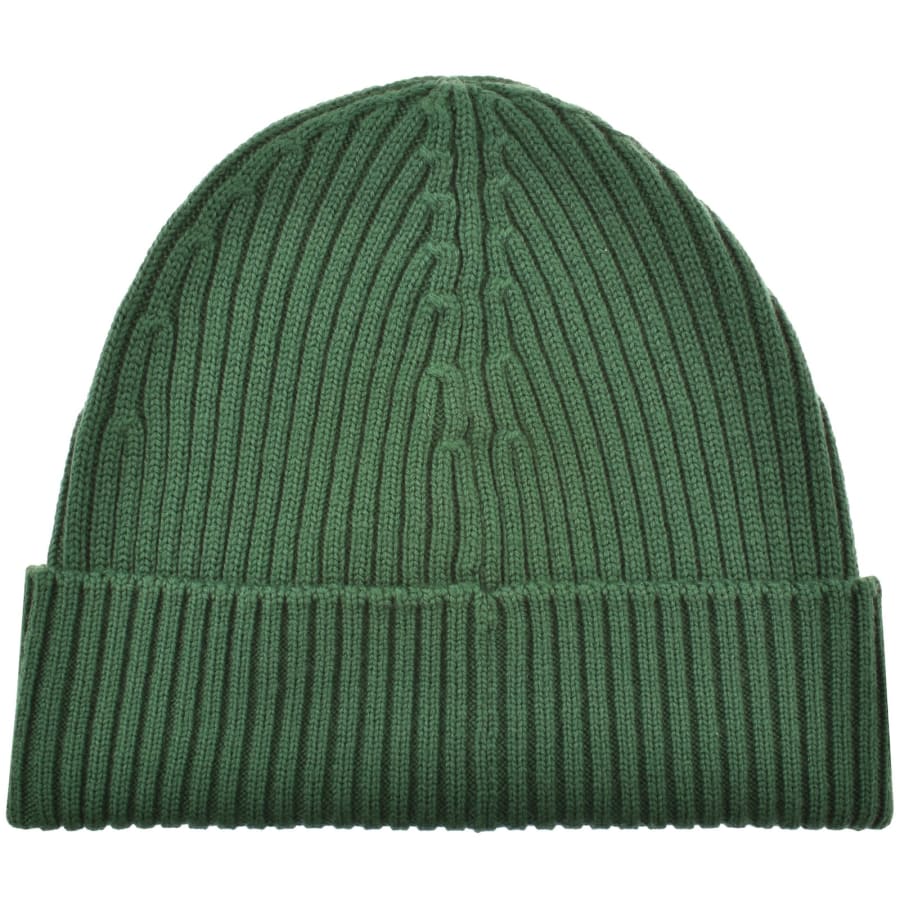Image number 2 for Lacoste Knitted Beanie Green
