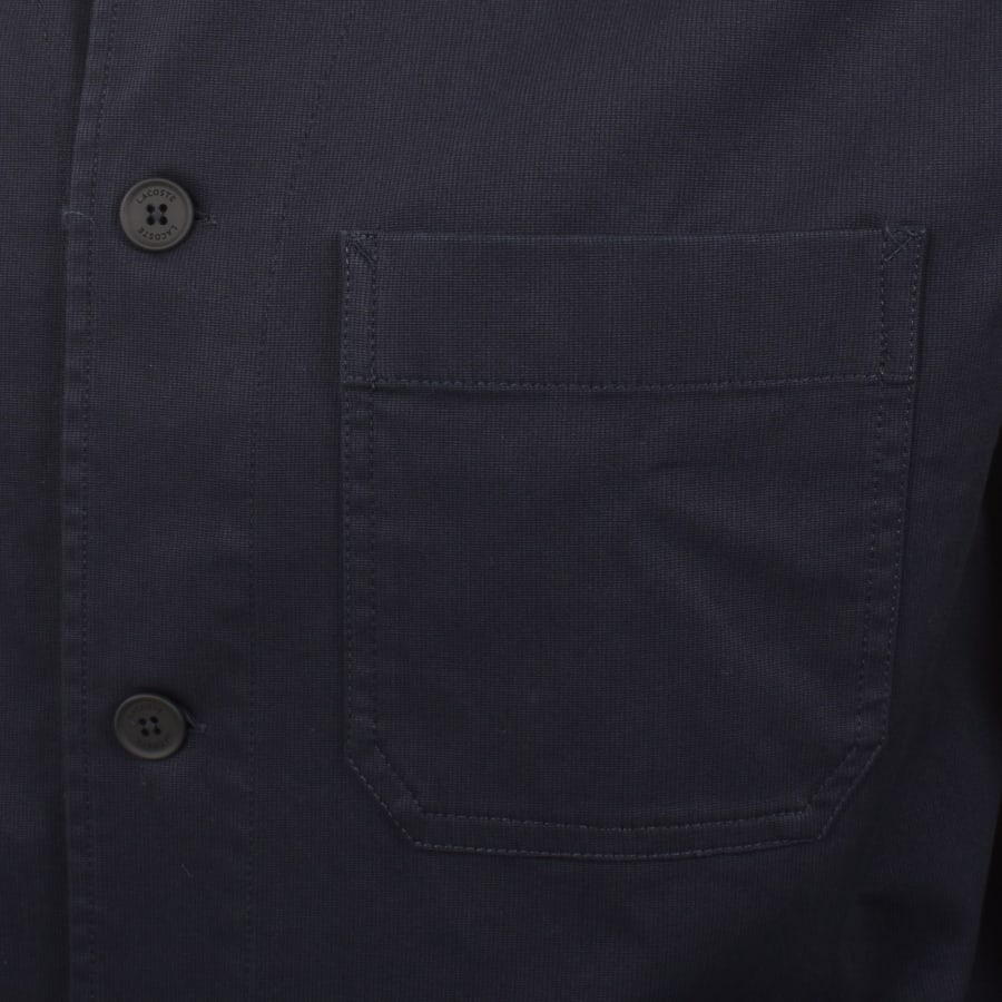 Image number 4 for Lacoste Woven Overshirt Navy