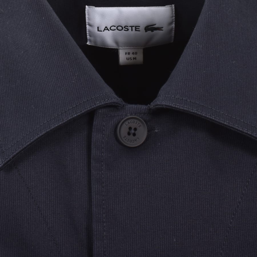 Image number 5 for Lacoste Woven Overshirt Navy