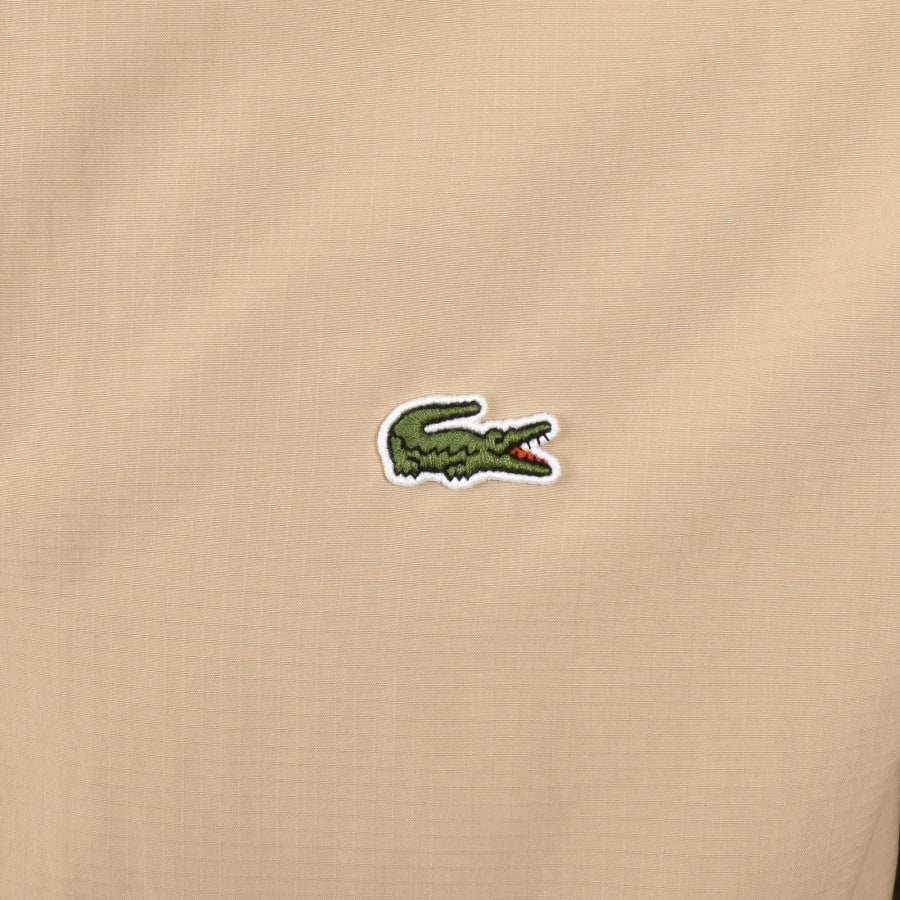 Image number 4 for Lacoste Reversible Logo Jacket Beige