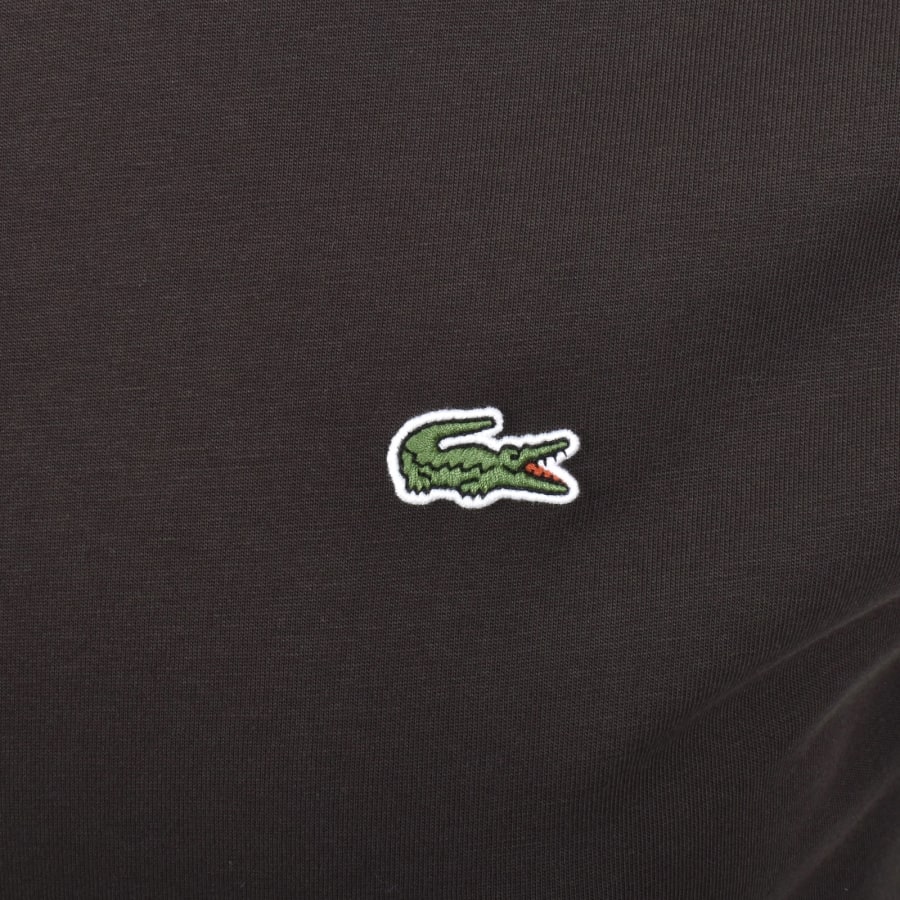 Image number 3 for Lacoste Core Logo T Shirt Brown