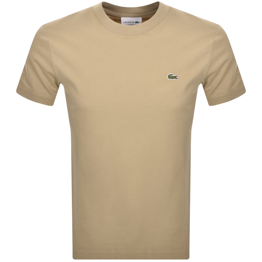 Image number 1 for Lacoste Core Logo T Shirt Khaki