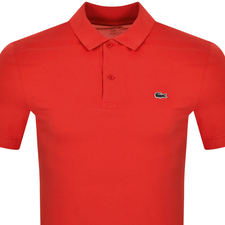 Image number 2 for Lacoste Core Essentials Polo T Shirt Red