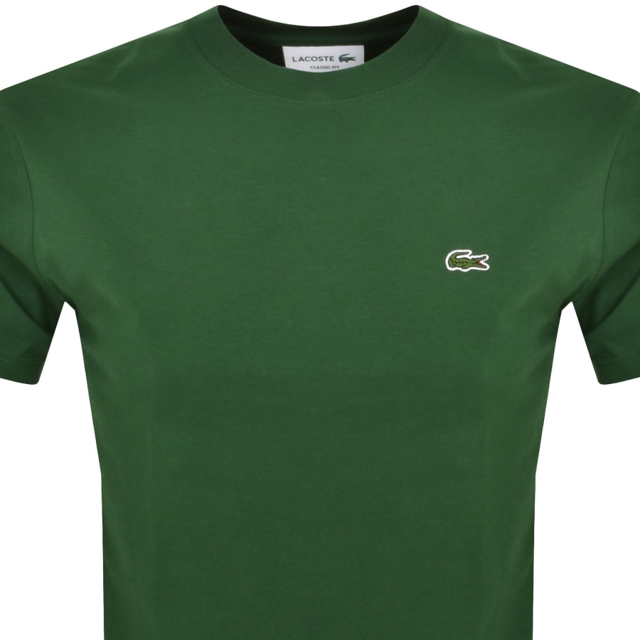 Image number 2 for Lacoste Crew Neck T Shirt Green