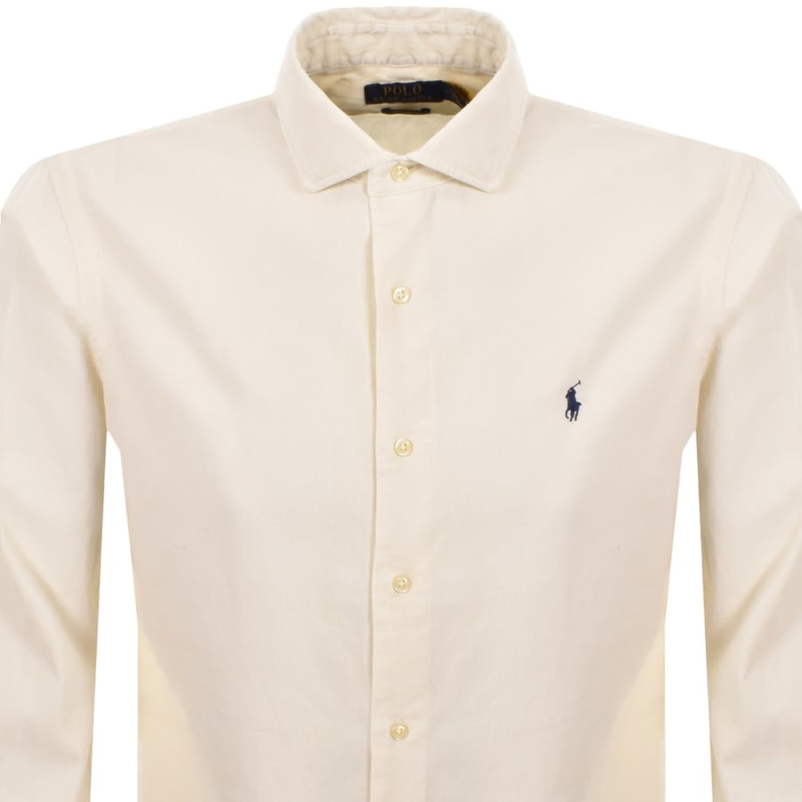 Image number 2 for Ralph Lauren Corduroy Shirt Cream