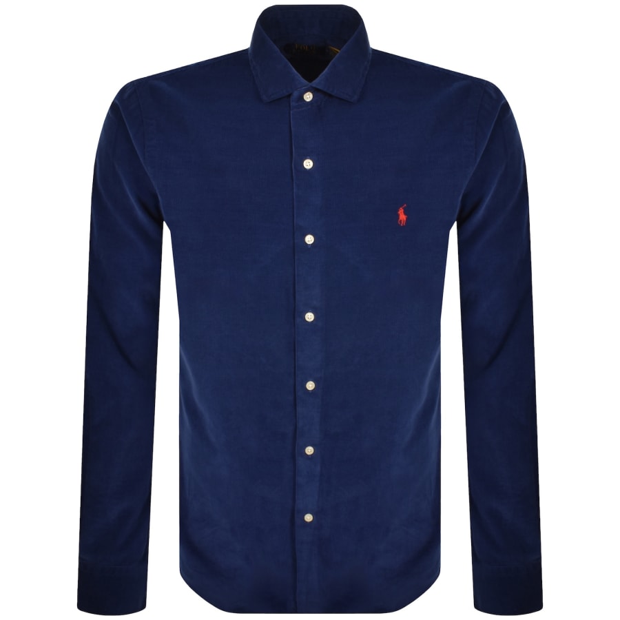 Image number 1 for Ralph Lauren Corduroy Shirt Blue