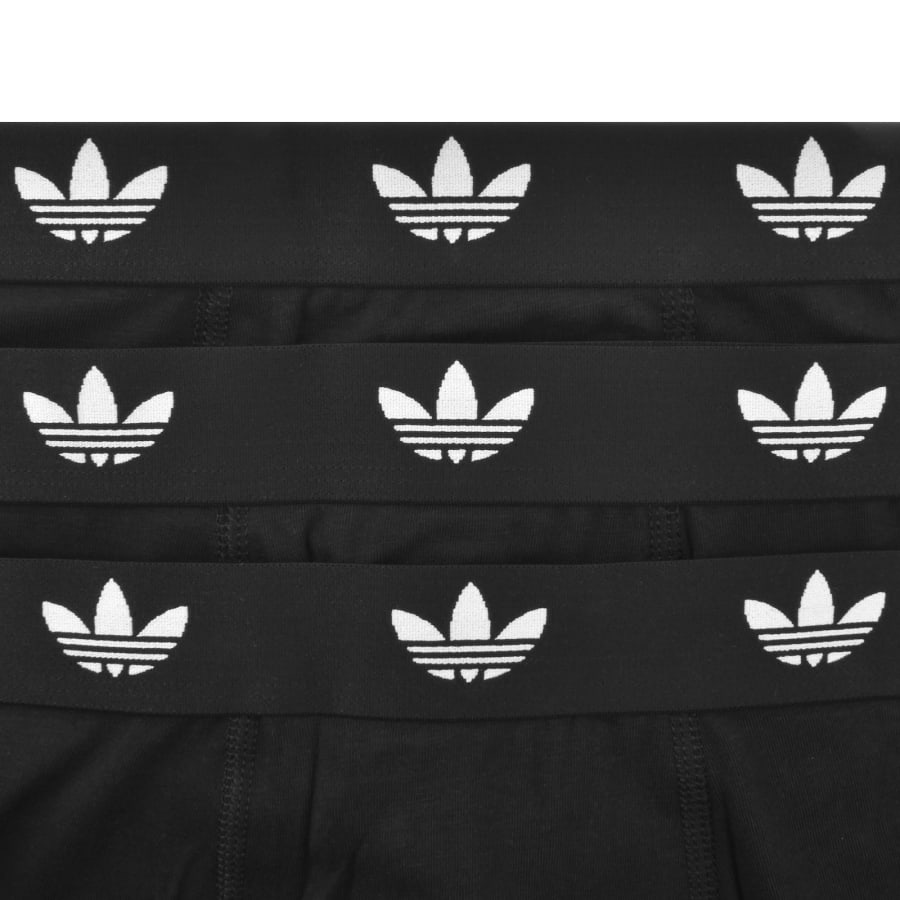 Image number 3 for adidas Originals 3 Pack Trunks Black
