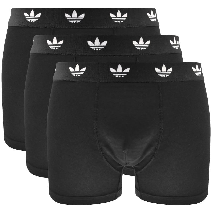 Image number 1 for adidas Originals 3 Pack Trunks Black
