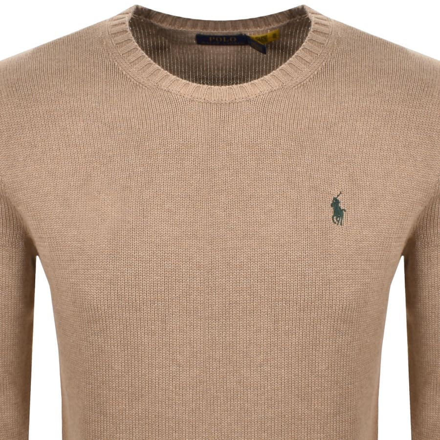 Image number 2 for Ralph Lauren Crew Neck Knit Jumper Bronze