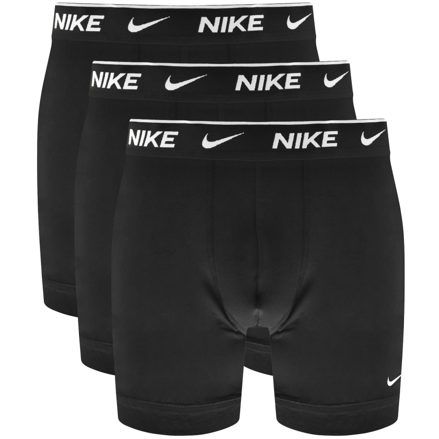 Image number 1 for Nike 3 Pack Everyday Long Boxer Briefs Black