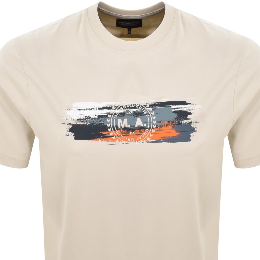 Image number 2 for Marshall Artist Equinox T Shirt Beige