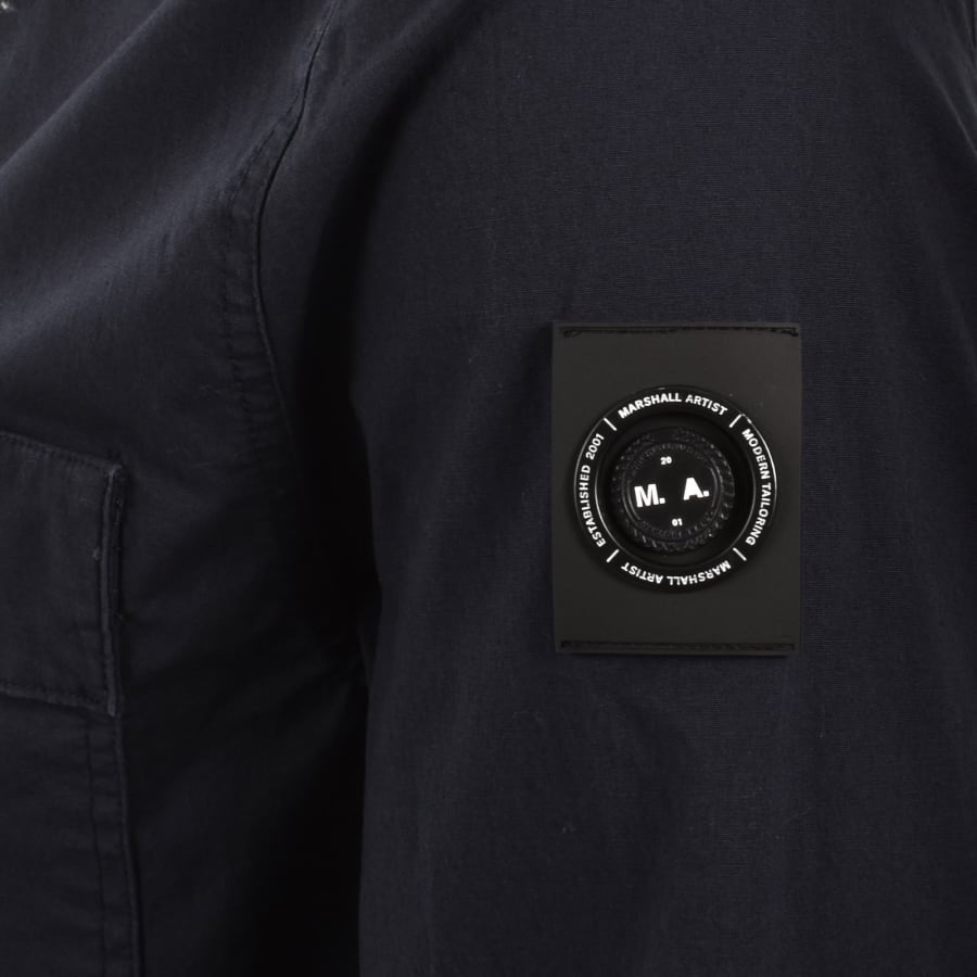 Image number 4 for Marshall Artist Stratton Overshirt Navy
