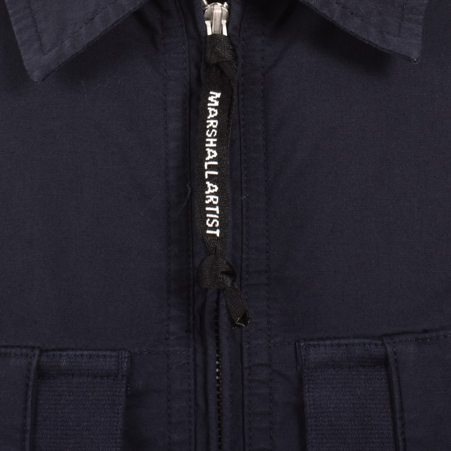 Image number 5 for Marshall Artist Stratton Overshirt Navy