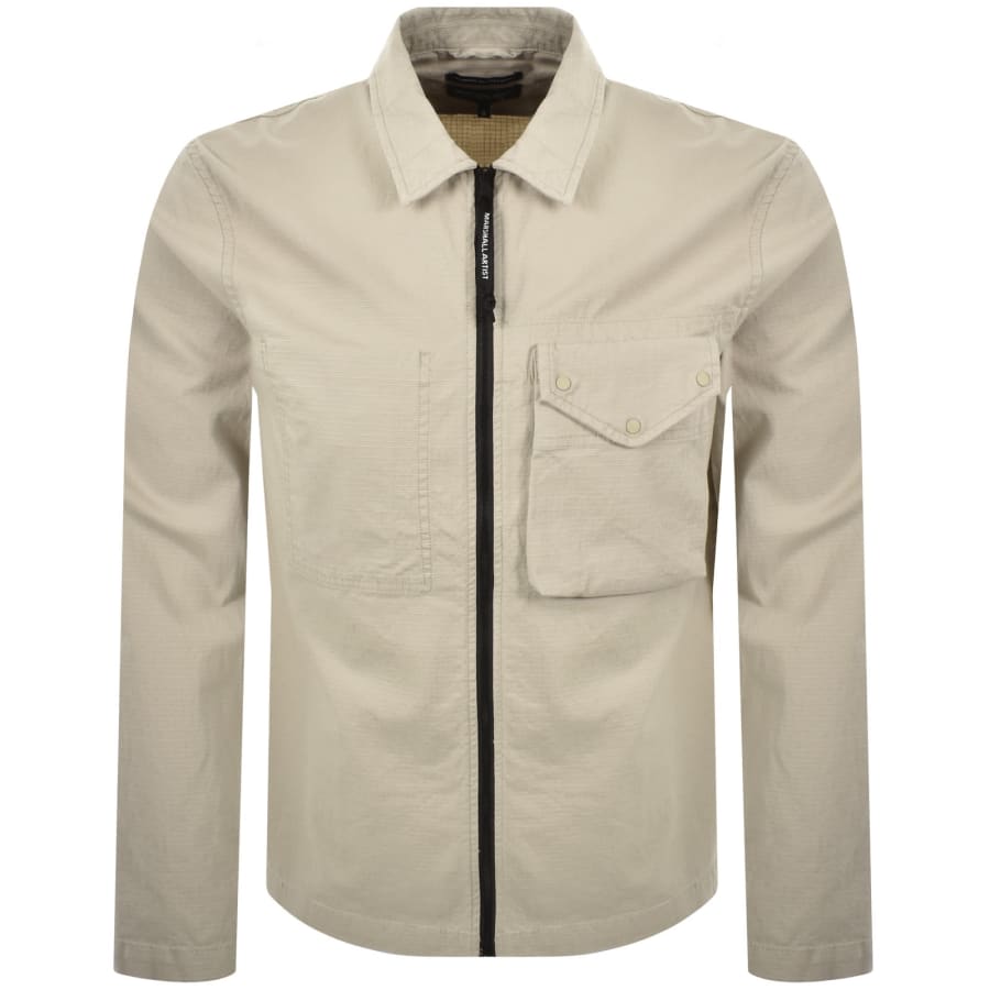 Image number 2 for Marshall Artist Vena Overshirt Beige