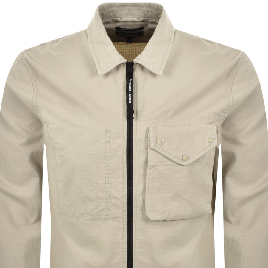 Image number 3 for Marshall Artist Vena Overshirt Beige