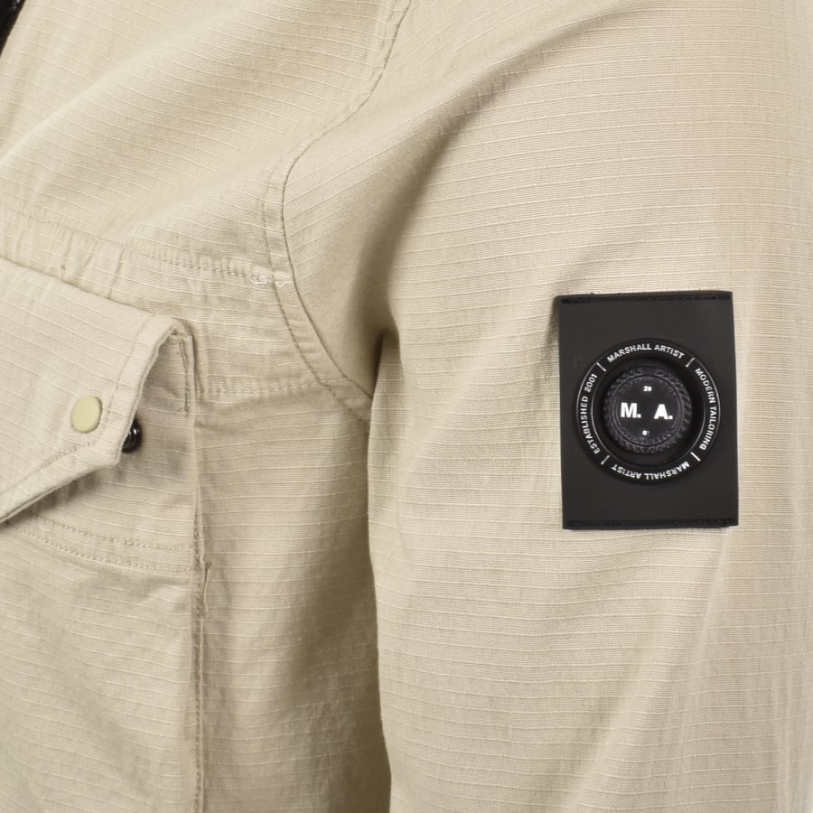 Image number 4 for Marshall Artist Vena Overshirt Beige