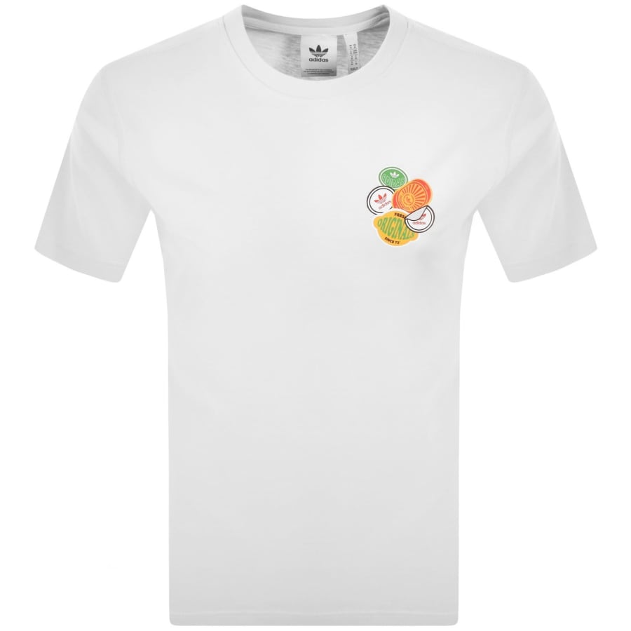 Image number 2 for adidas Originals Graphic T Shirt White