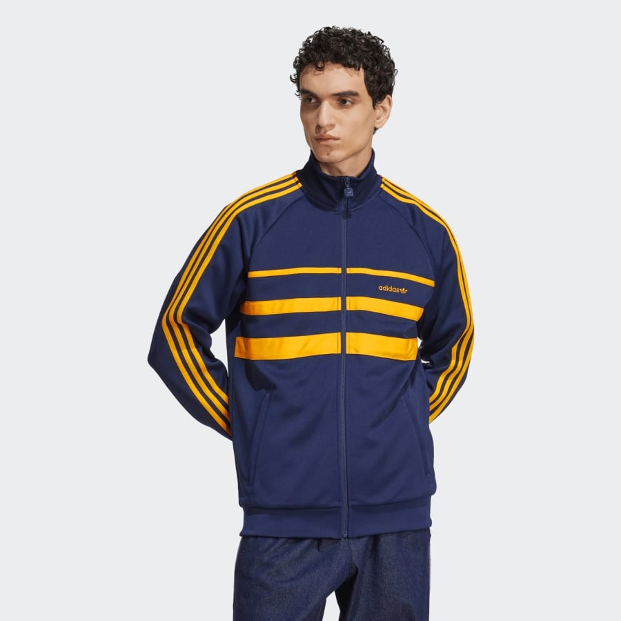 Image number 5 for adidas Originals Full Zip Track Top Blue
