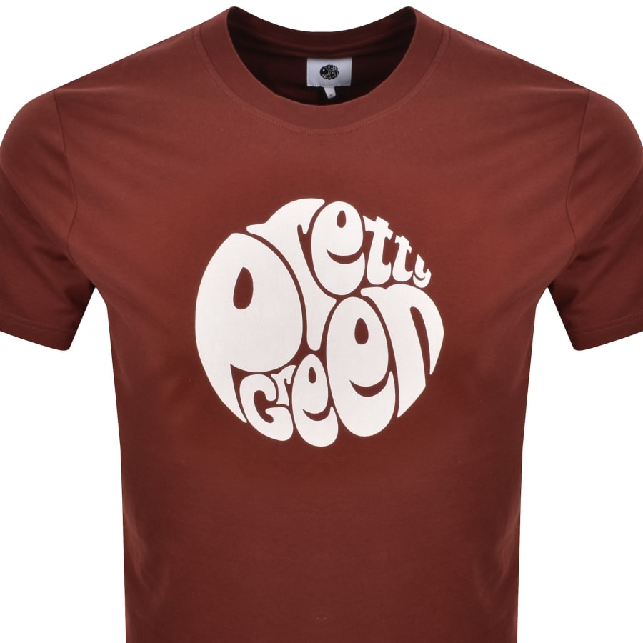 Image number 2 for Pretty Green Gillespie T Shirt Burgundy