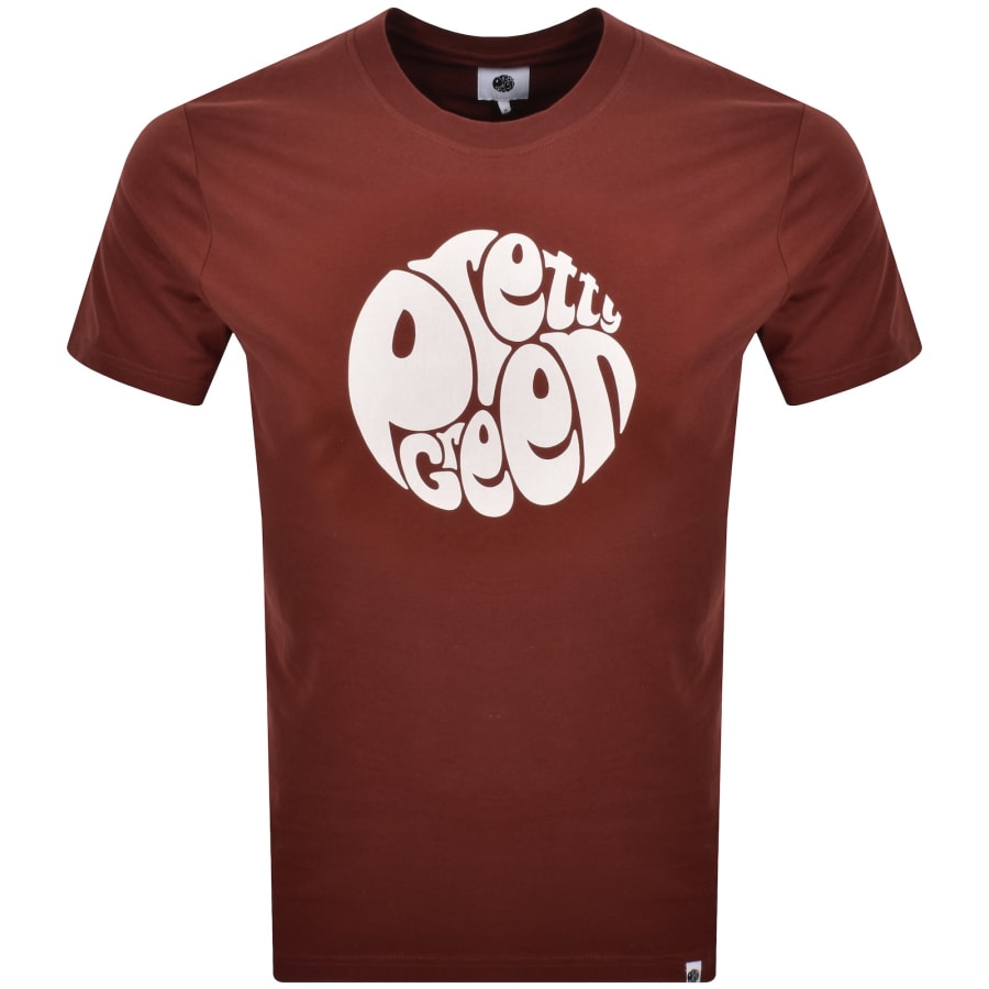 Image number 1 for Pretty Green Gillespie T Shirt Burgundy