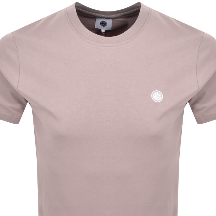 Image number 2 for Pretty Green Mitchell Crew Neck T Shirt Pink