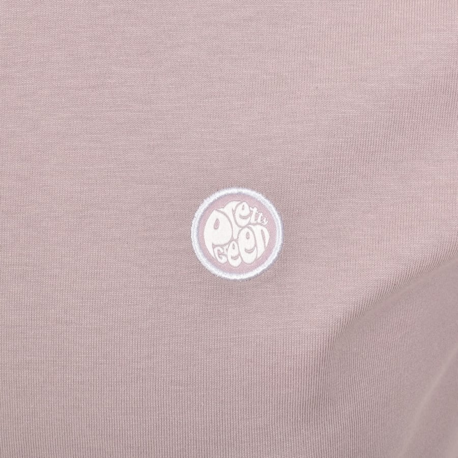 Image number 3 for Pretty Green Mitchell Crew Neck T Shirt Pink