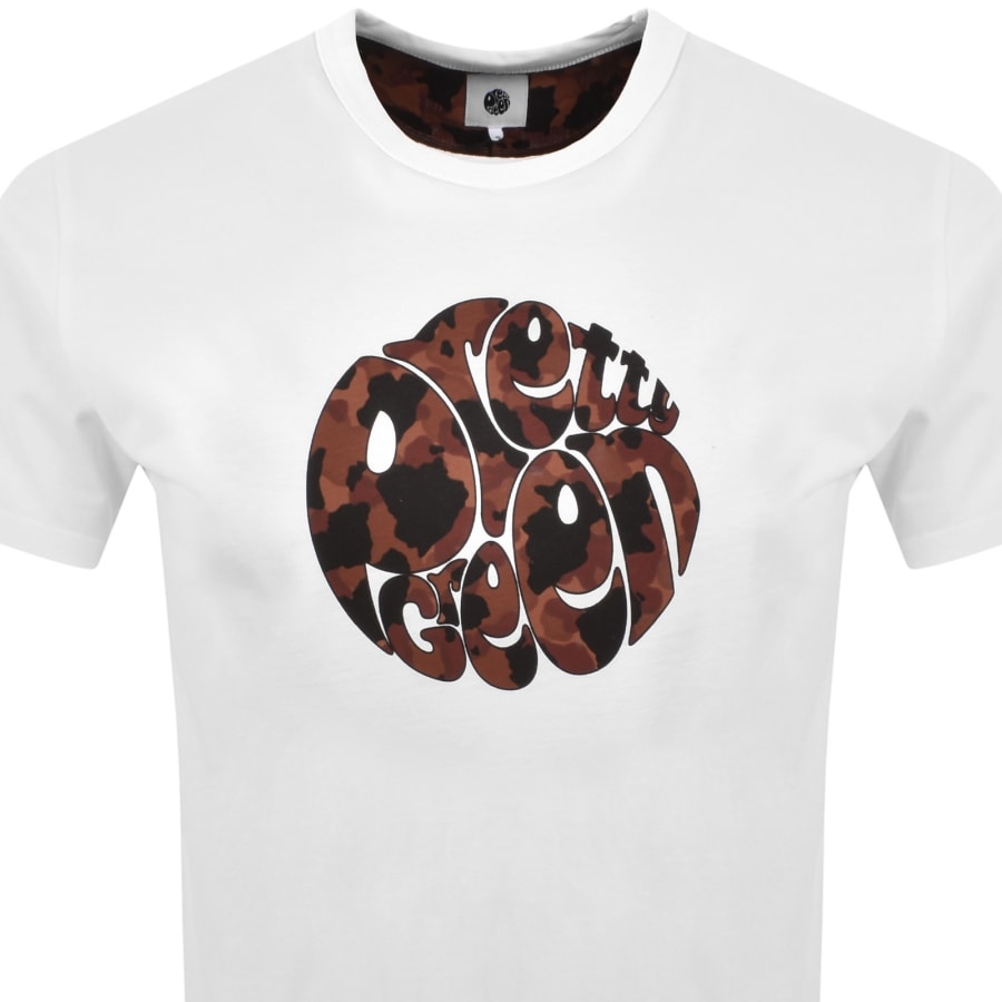 Image number 2 for Pretty Green Brindle Logo T Shirt White