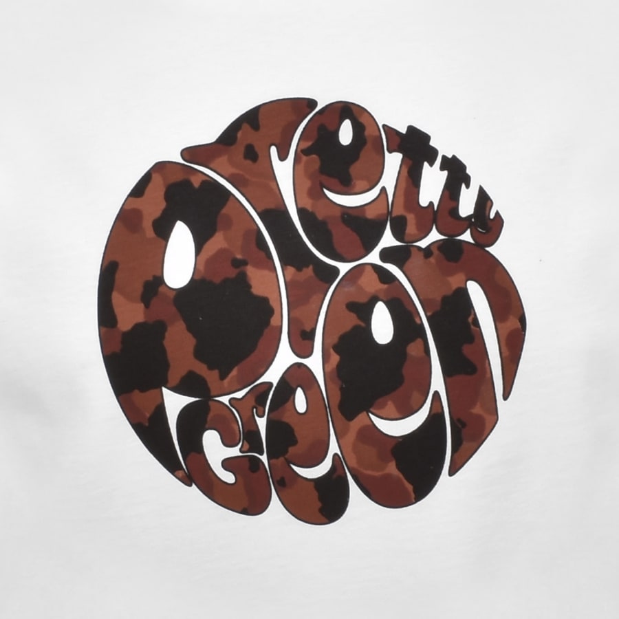 Image number 3 for Pretty Green Brindle Logo T Shirt White